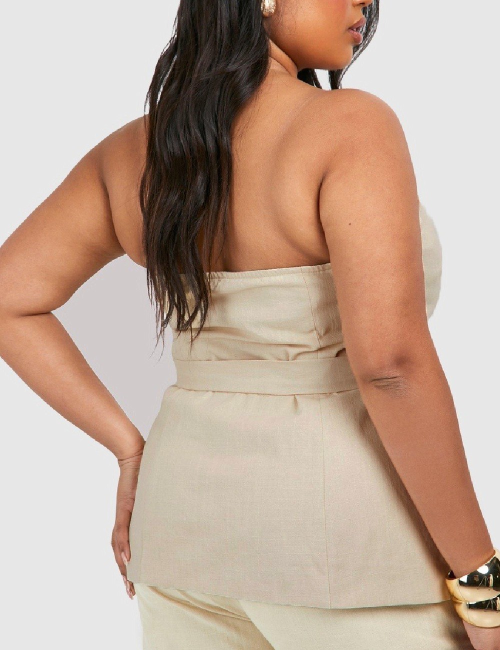 Top Boohoo Plus Size, crem - 1 | YEO