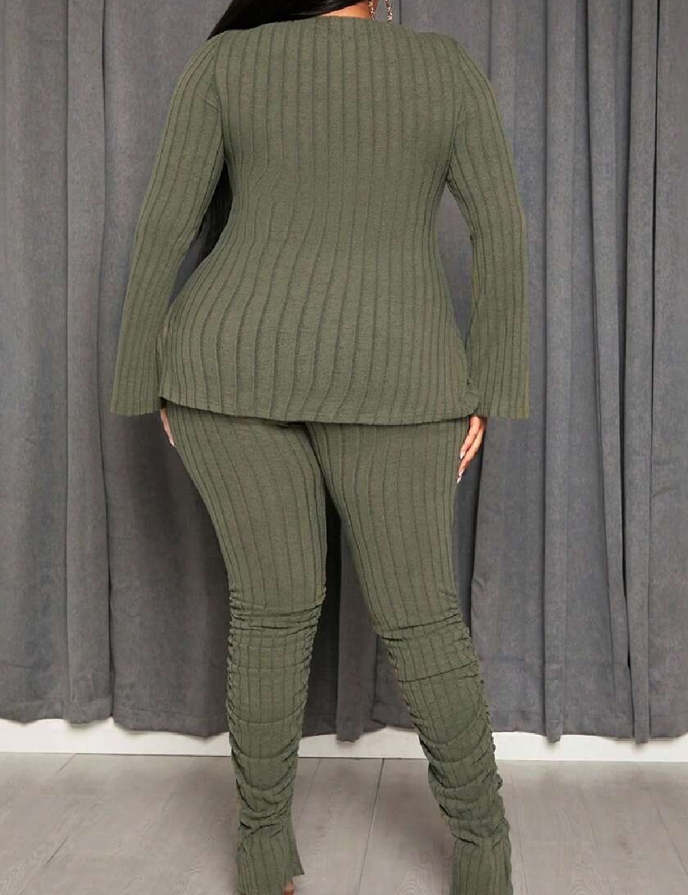Compleu SHEIN CURVE, verde - 1 | YEO