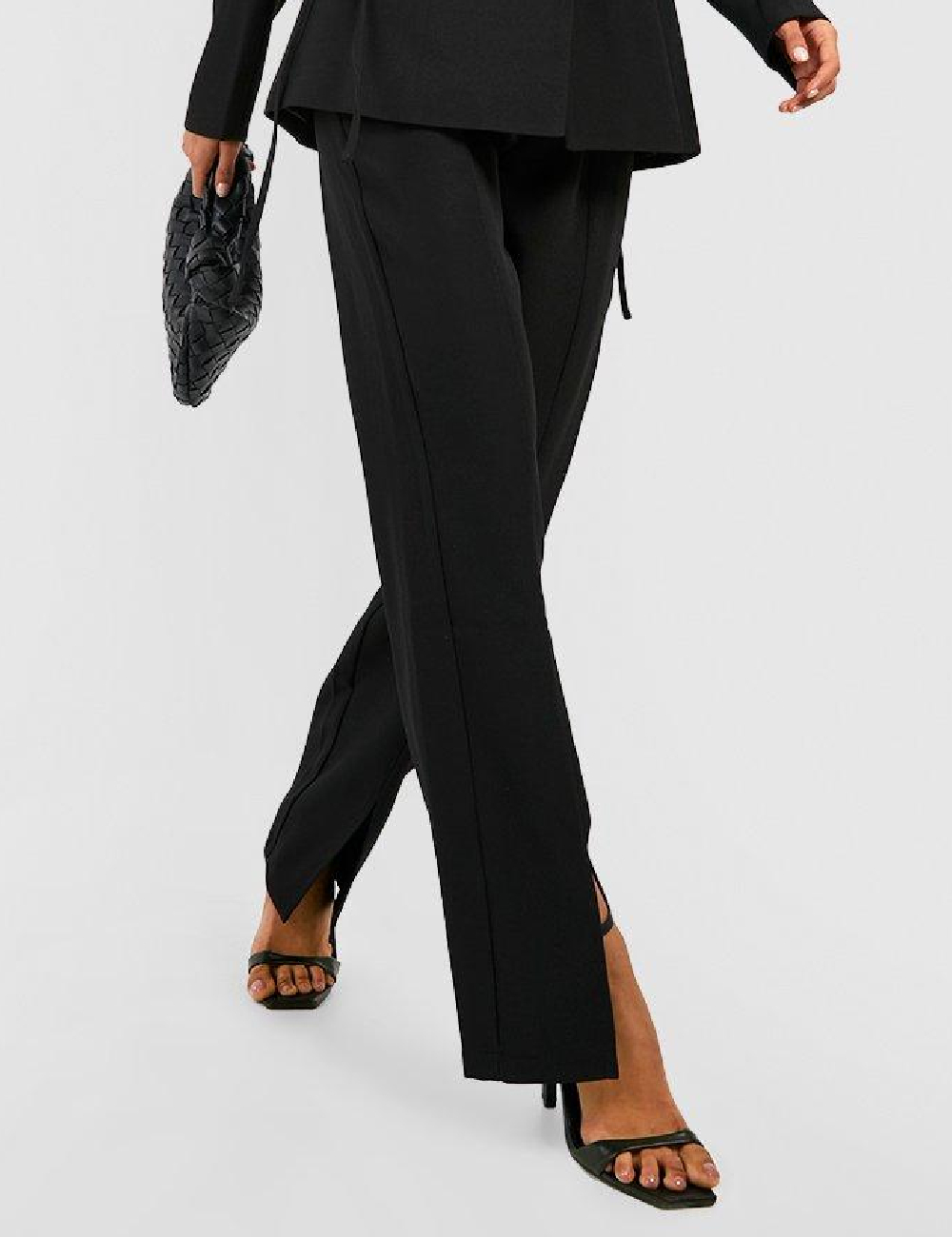 Pantaloni Boohoo, negru - 1 | YEO