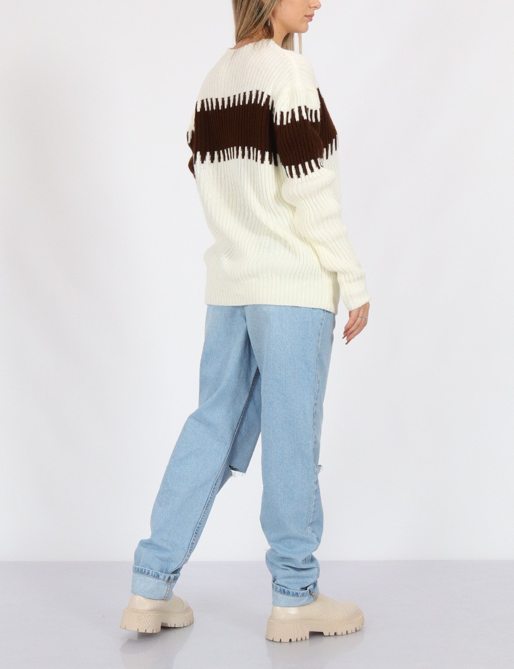 Pulover SHEIN, crem - 1 | YEO