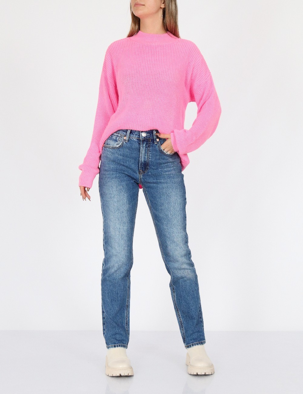Pulover SHEIN, roz - 1 | YEO