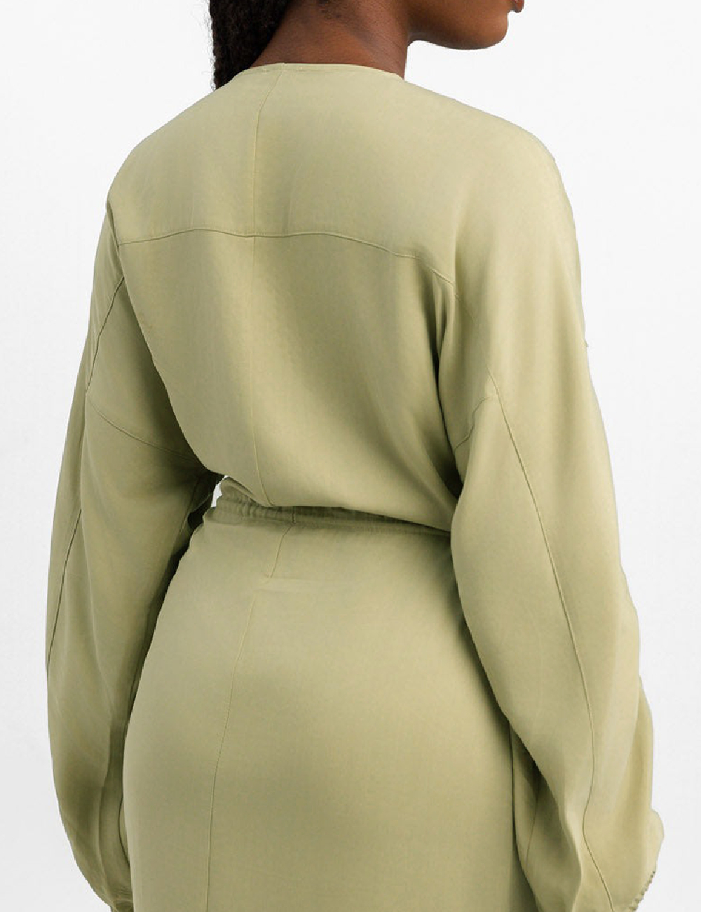 Rochie medie ASOS, verde - 1 | YEO