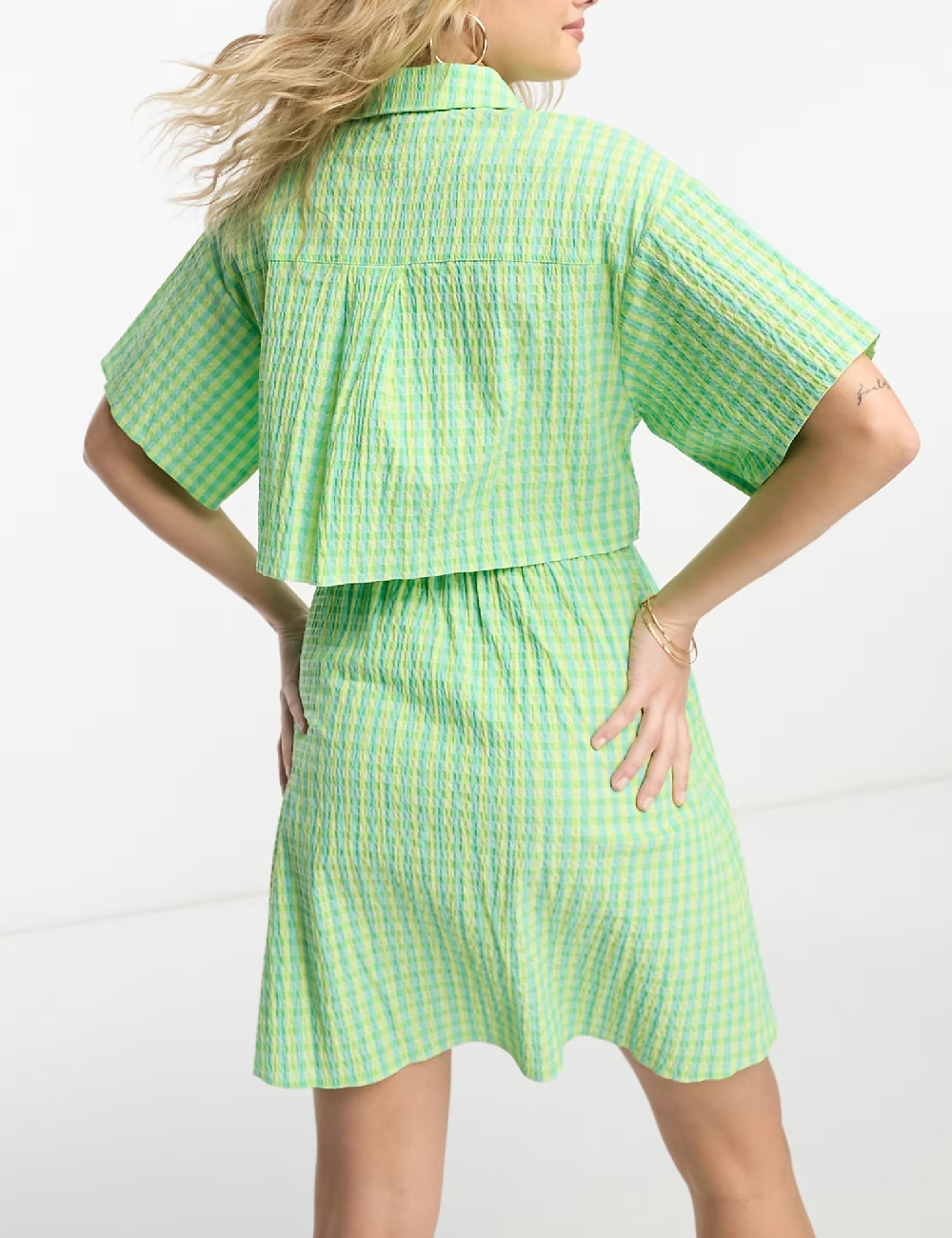 Rochie scurta ASOS, verde - 1 | YEO