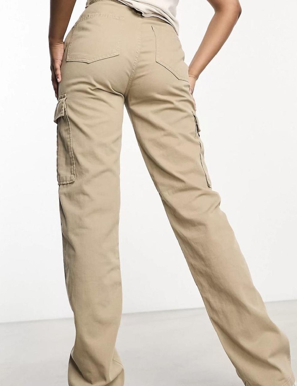 Pantaloni Stradivarius, bej - 1 | YEO