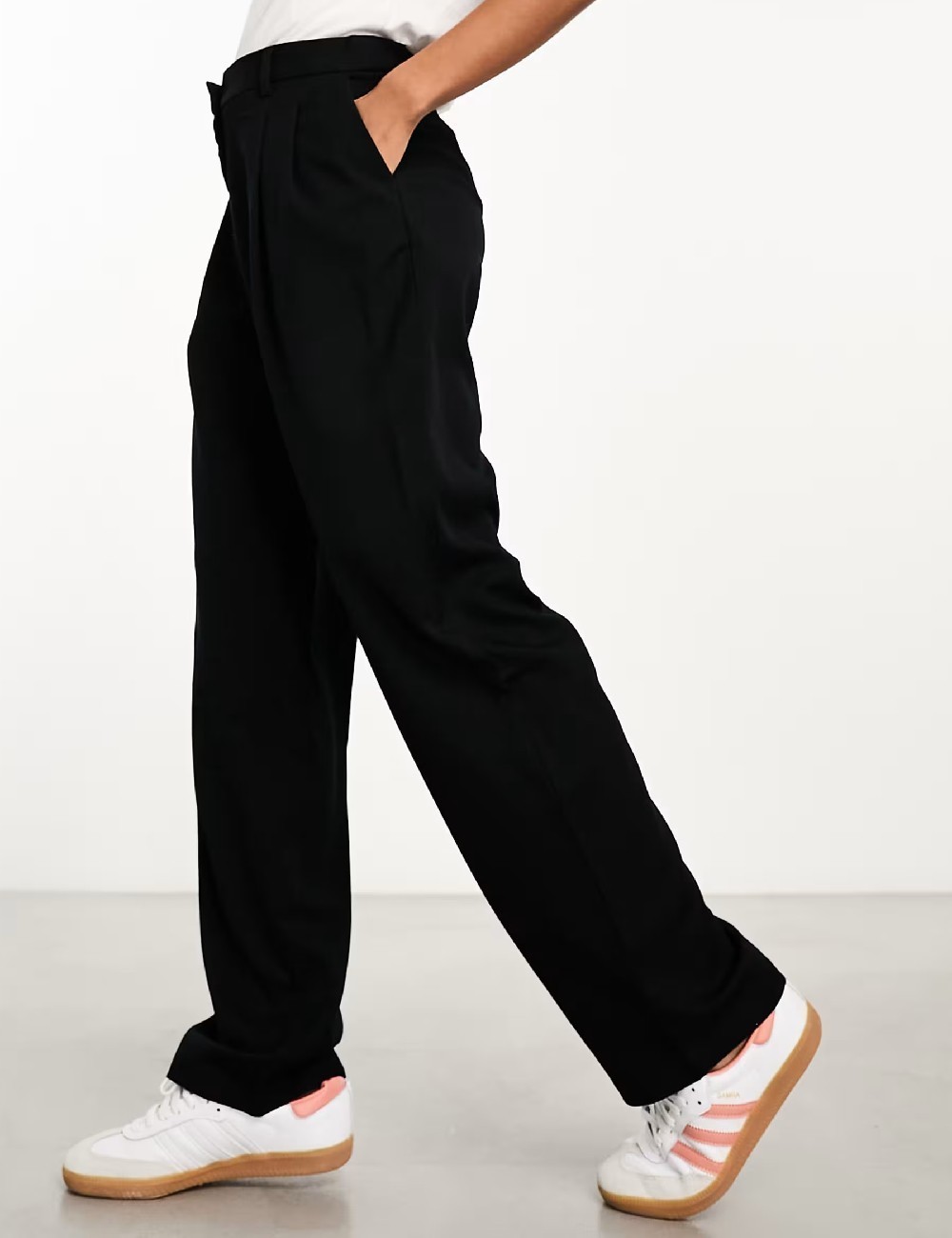 Pantaloni Monki, negru - 1 | YEO