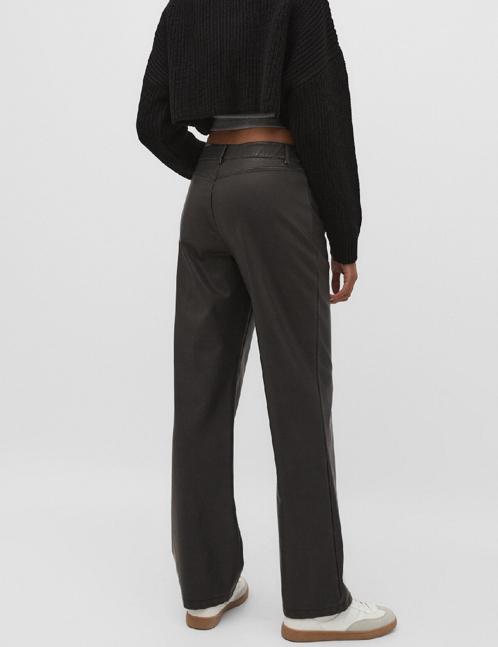Pantaloni Stradivarius, negru - 1 | YEO