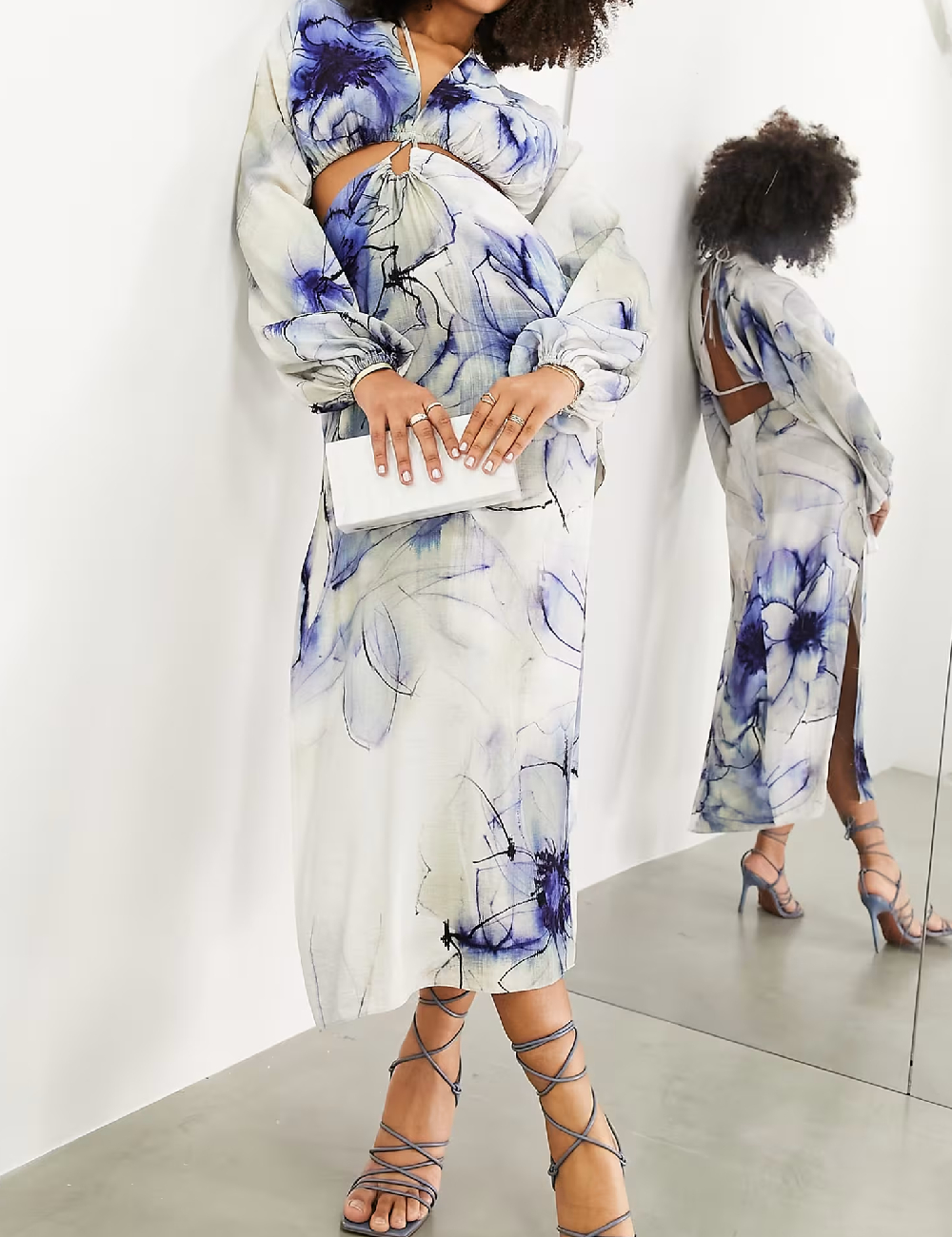 Rochie medie ASOS, albastru - 1 | YEO
