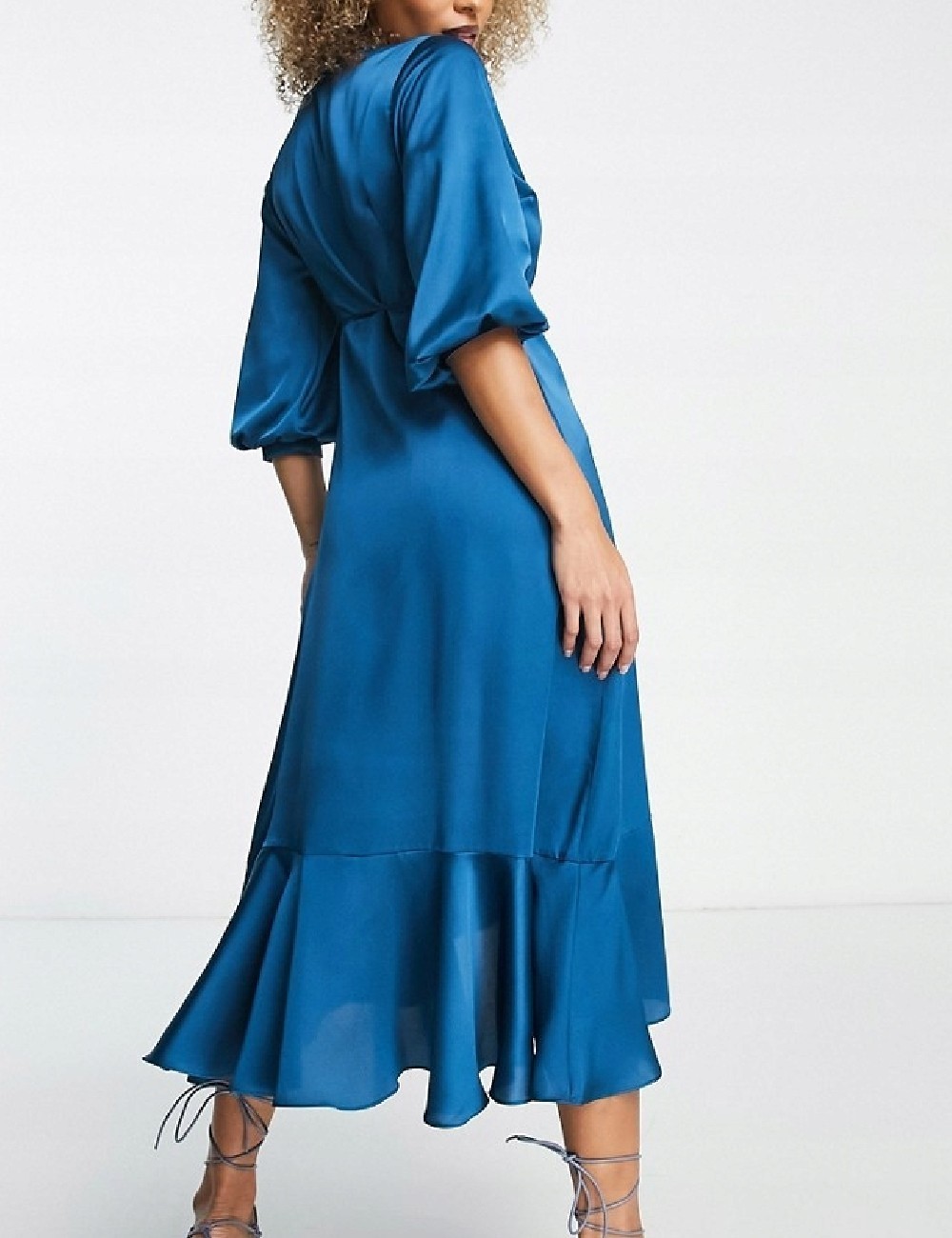 Rochie medie Liquorish, albastru - 1 | YEO
