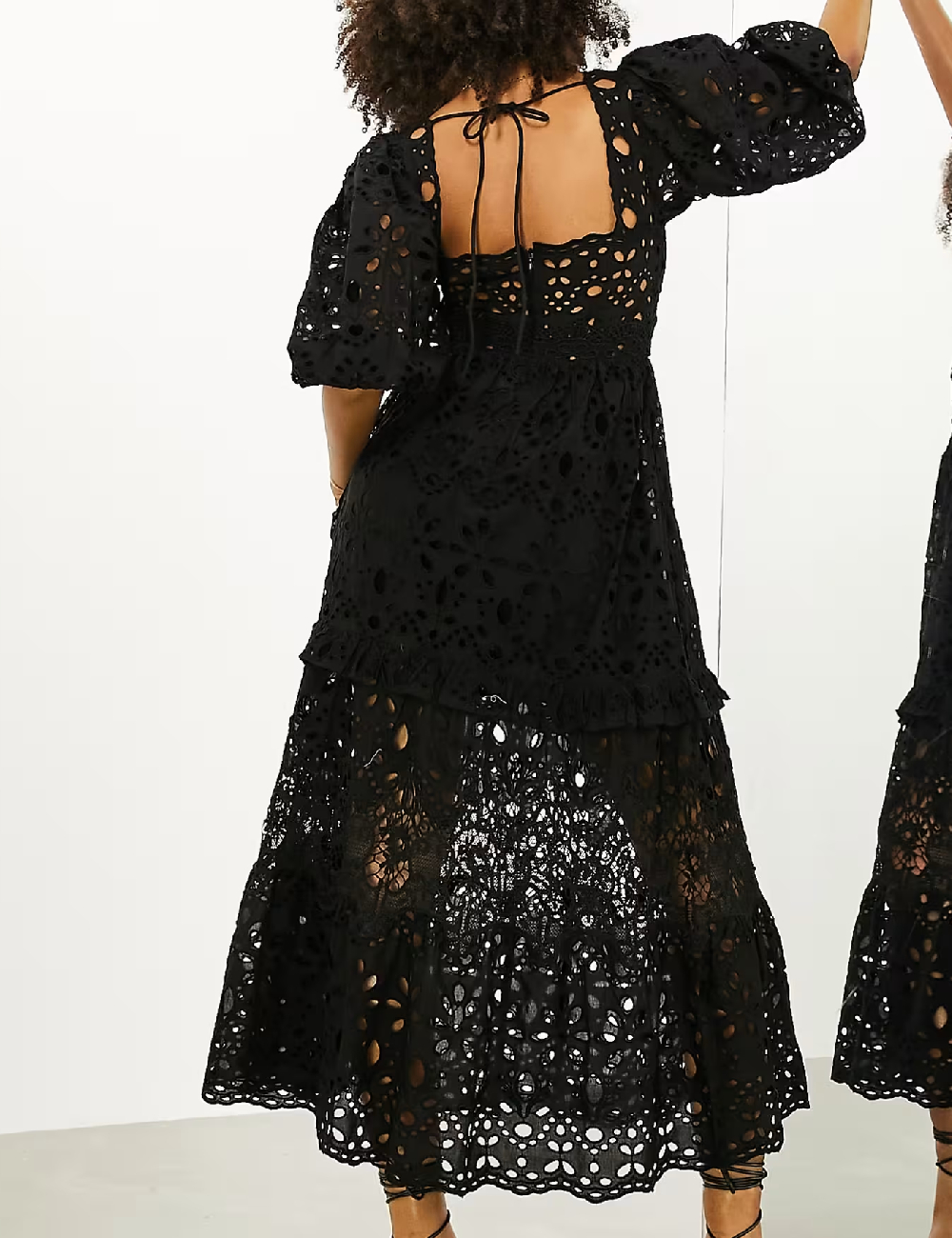 Rochie lunga ASOS, negru - 1 | YEO