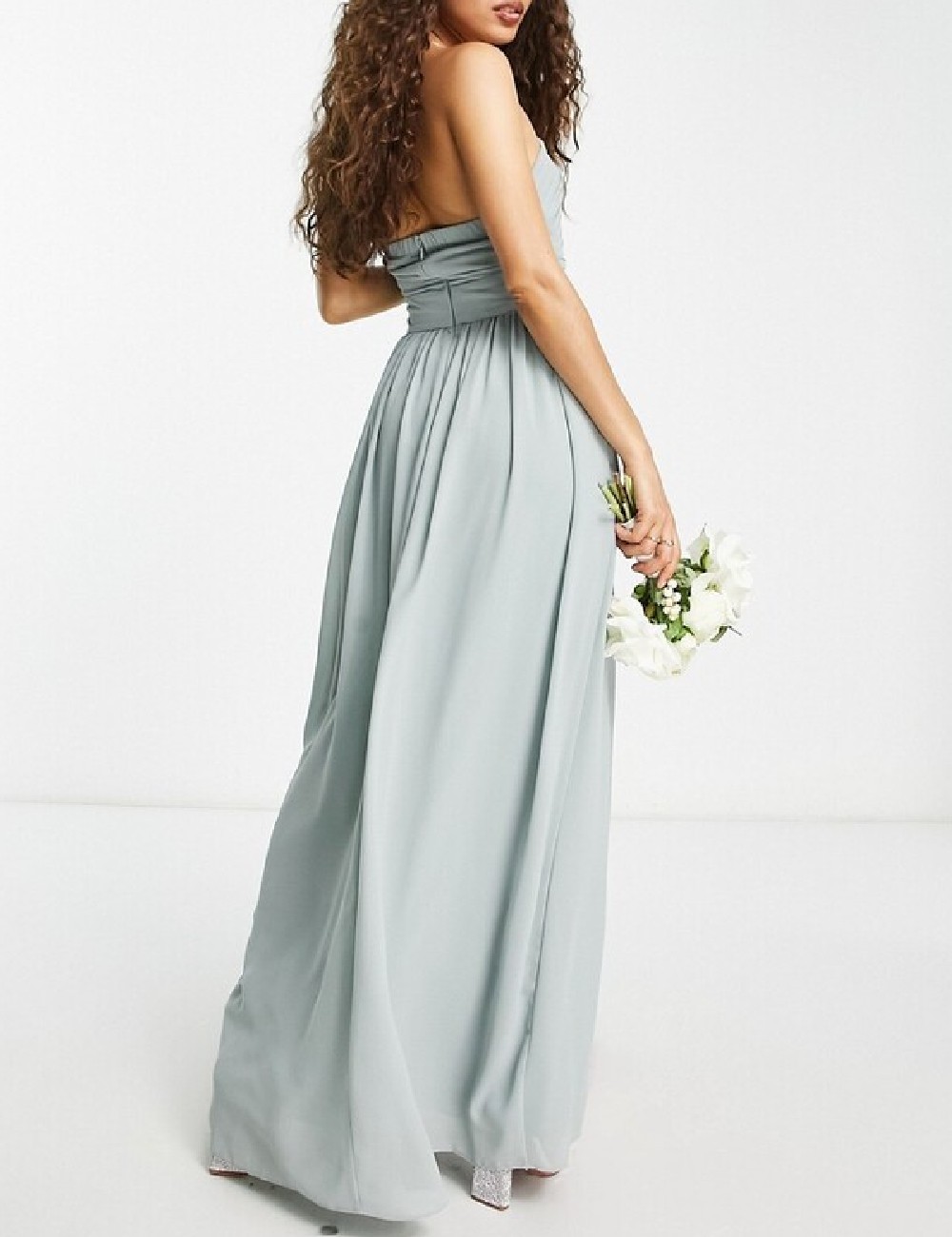 Rochie lunga TFNC London, verde - 1 | YEO