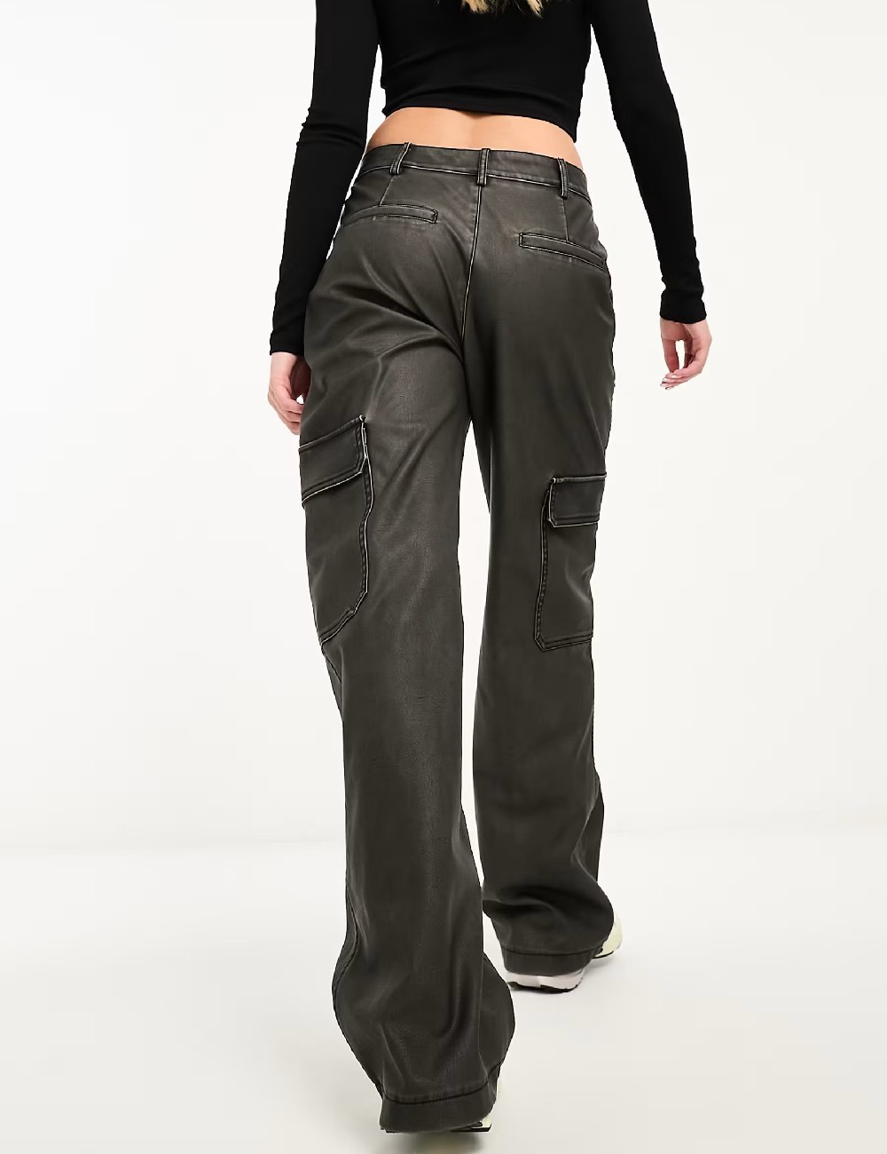 Pantaloni Stradivarius, gri inchis - 1 | YEO