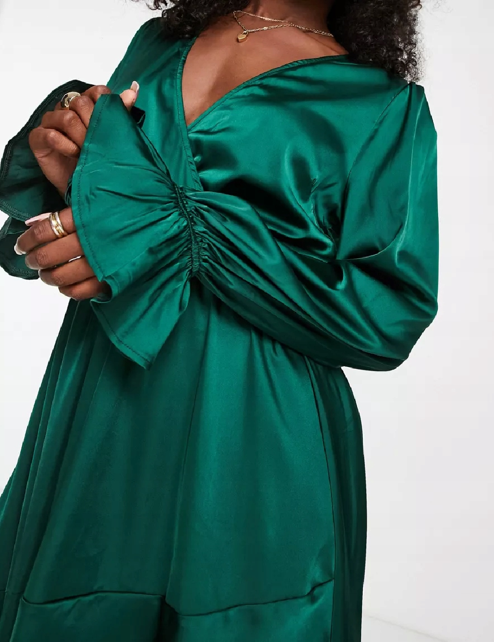 Rochie medie IN THE STYLE, verde - 1 | YEO