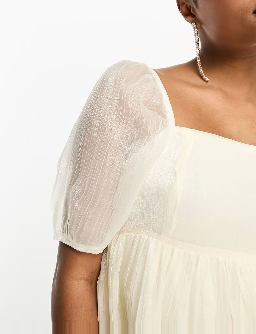 Rochie lunga Collective The Label, ecru - 1 | YEO