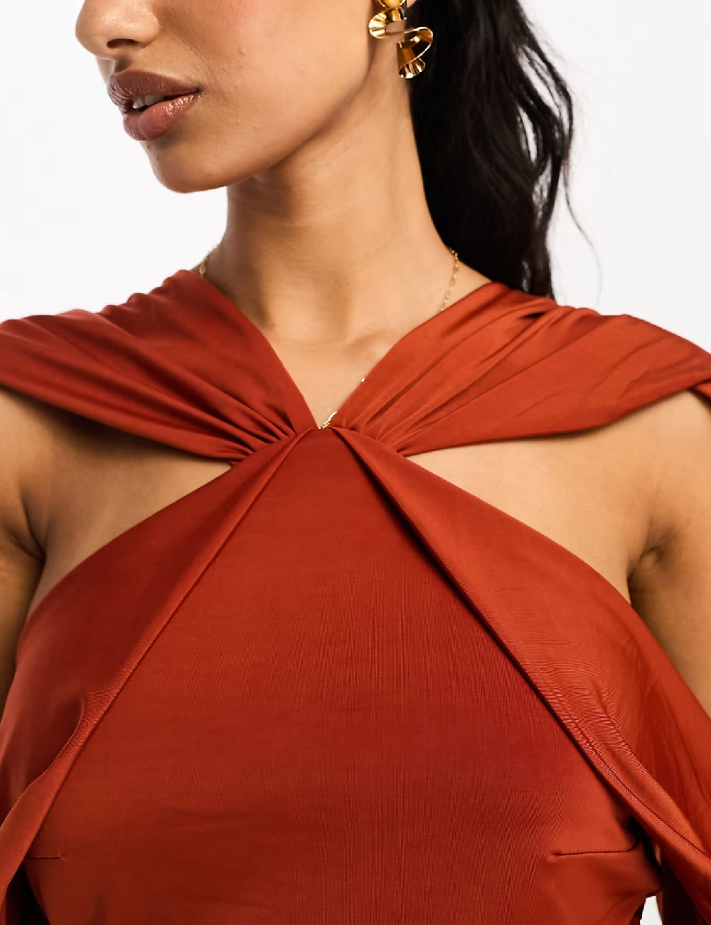 Rochie lunga ASOS, caramiziu - 1 | YEO