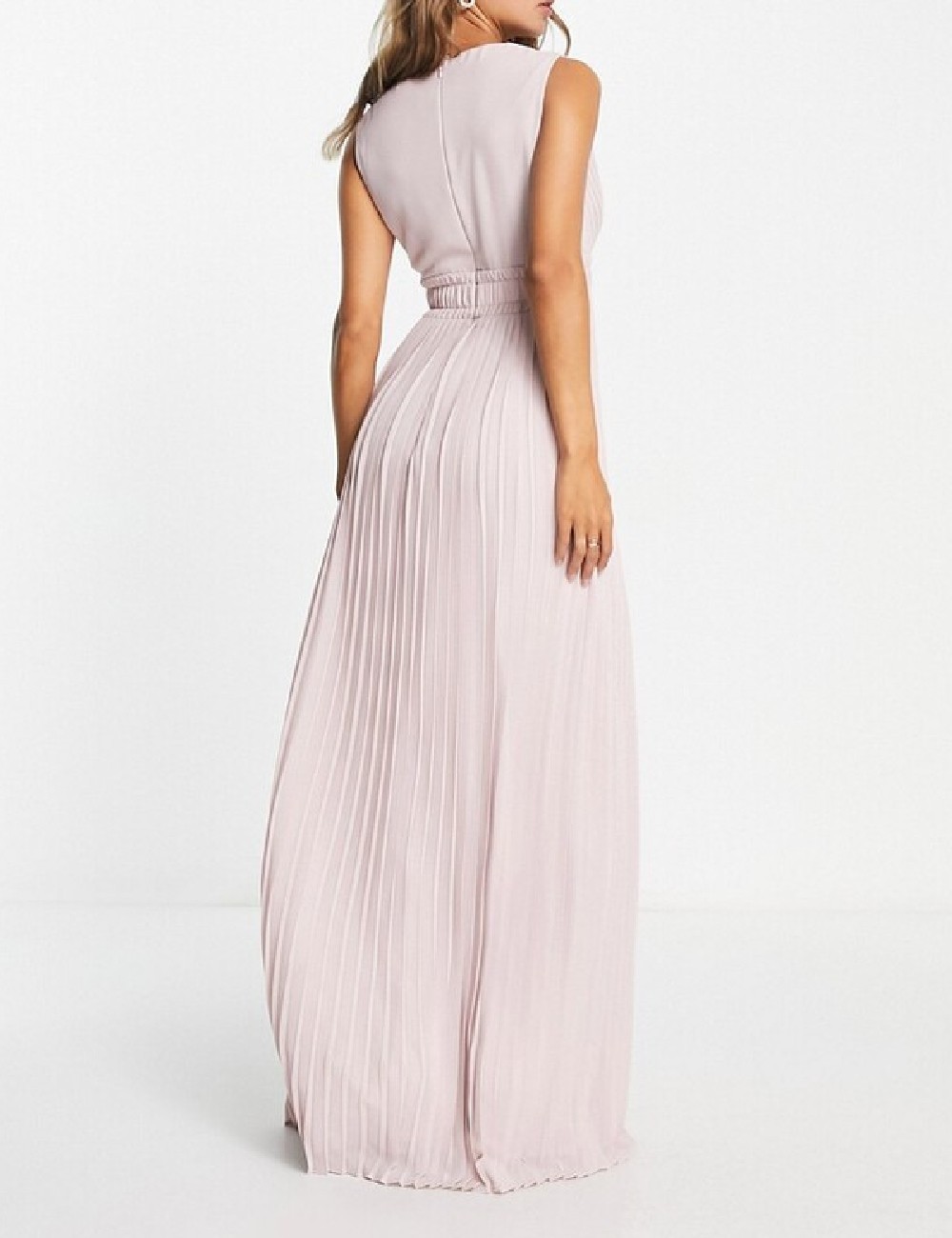Rochie lunga TFNC London, roz pal - 1 | YEO