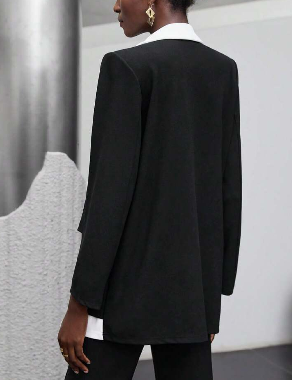 Sacou SHEIN, negru - 1 | YEO