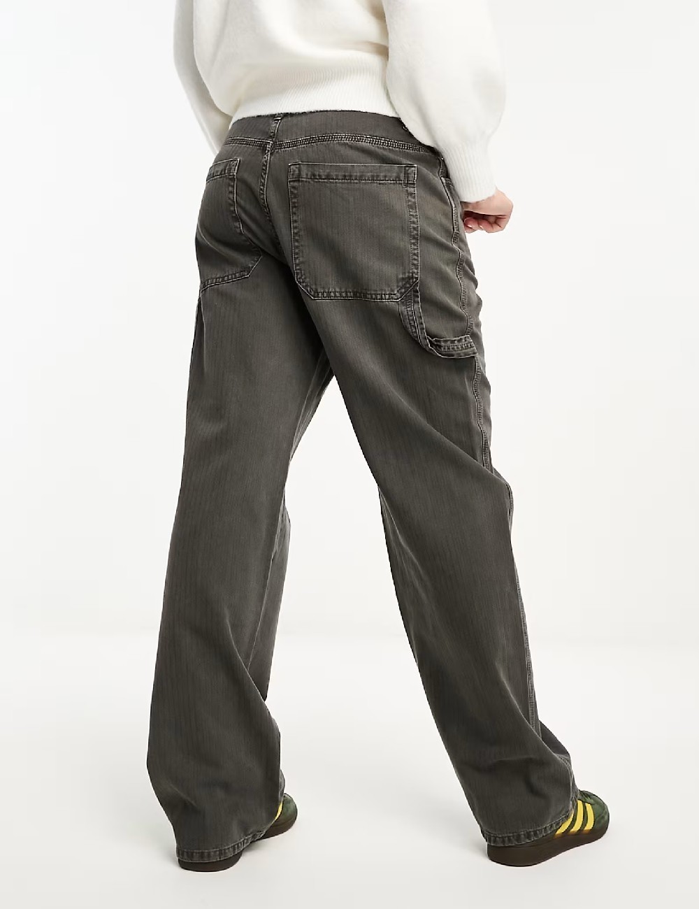 Pantaloni Pull&Bear, gri petrol - 1 | YEO