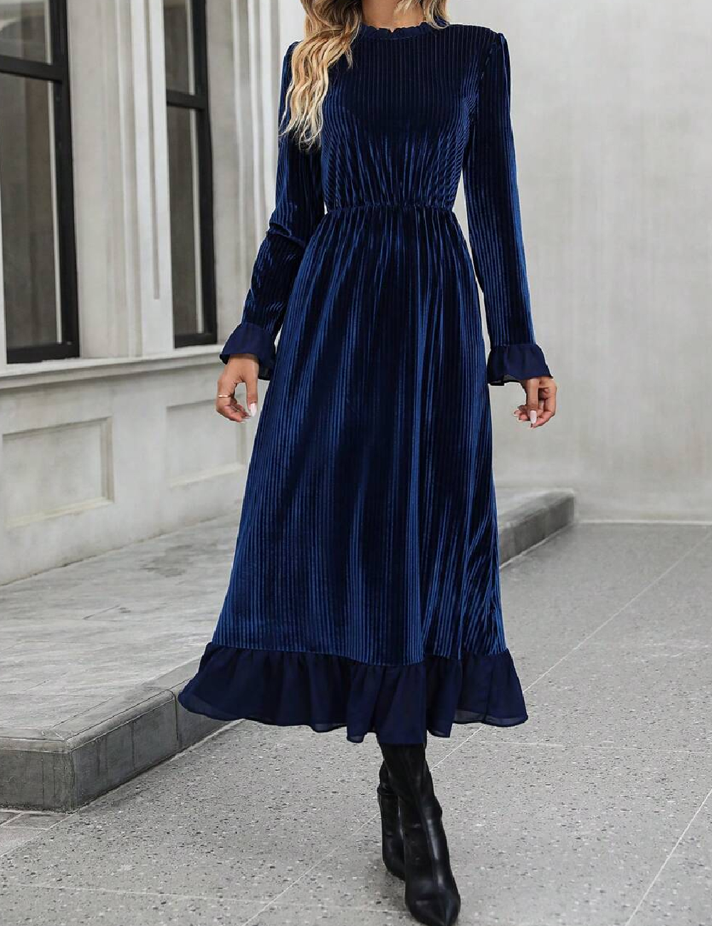 Rochie medie SHEIN, albastru