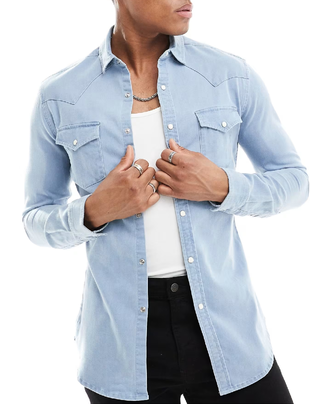 Camasa ASOS, albastru