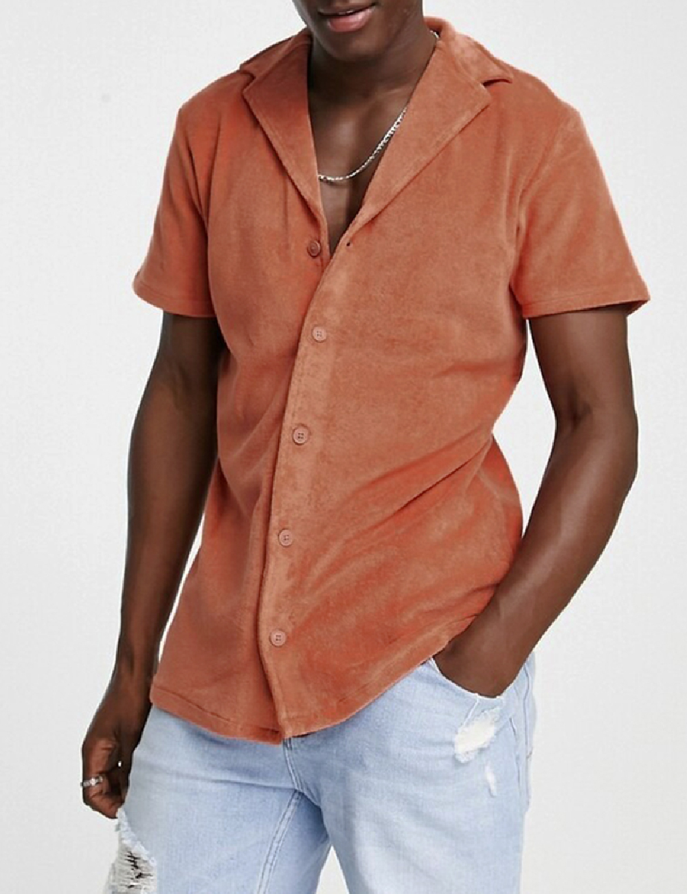 Camasa New look, caramiziu