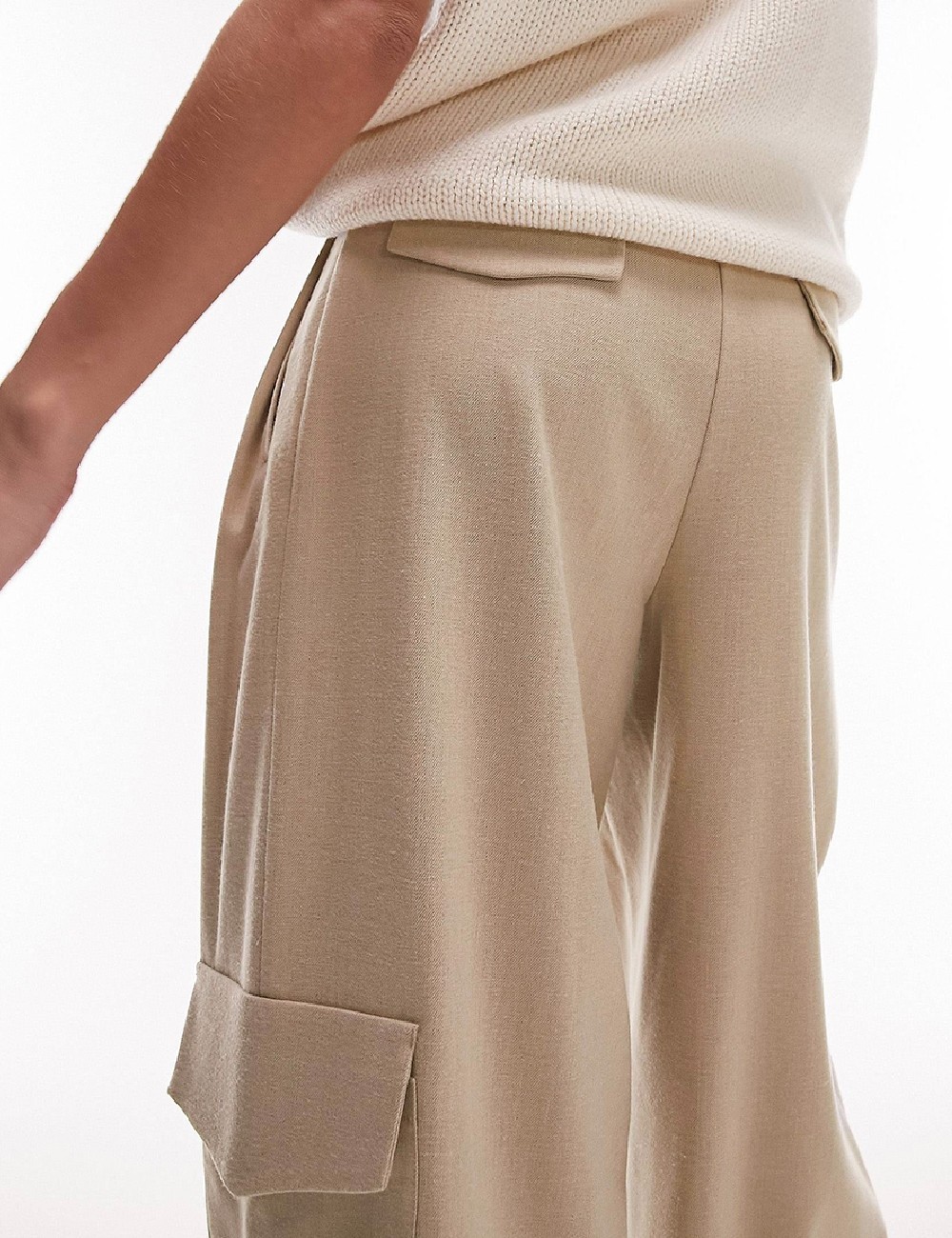 Pantaloni Top Shop, crem - 1 | YEO