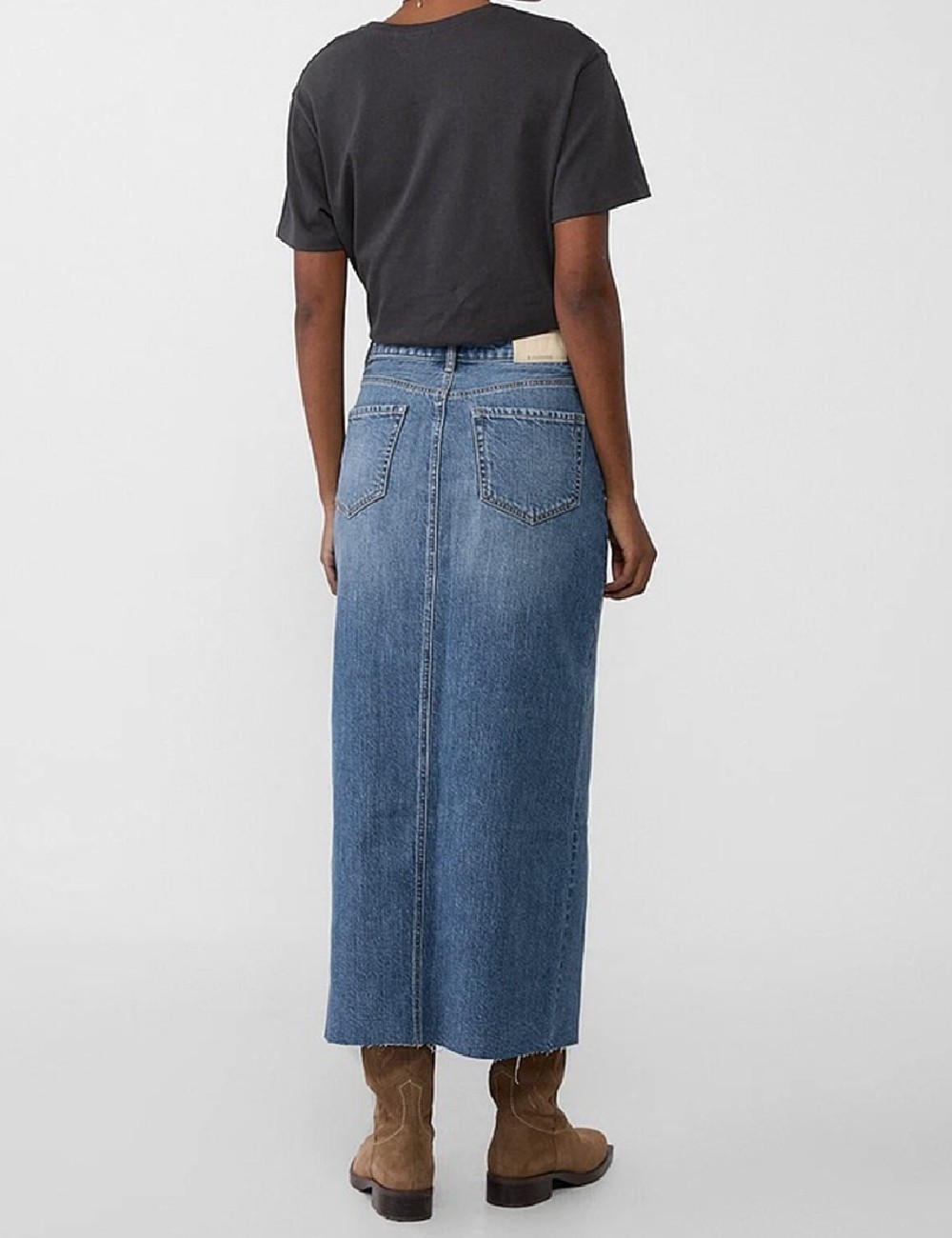 Fusta Stradivarius, albastru - 1 | YEO