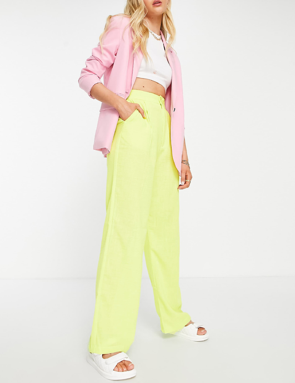Pantaloni Stradivarius, verde - 1 | YEO