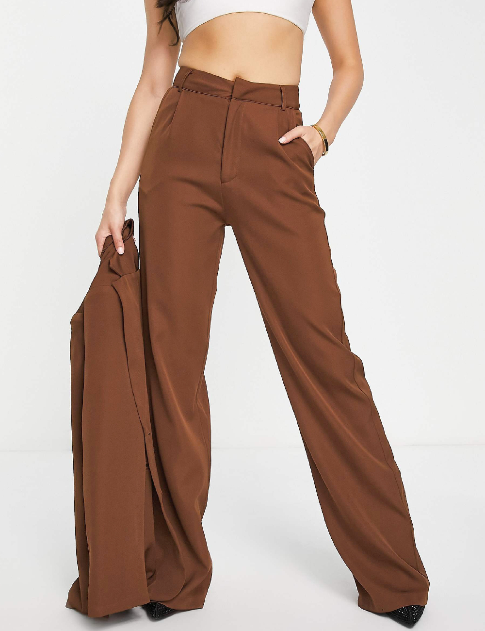 Pantaloni Missy Empire, maro