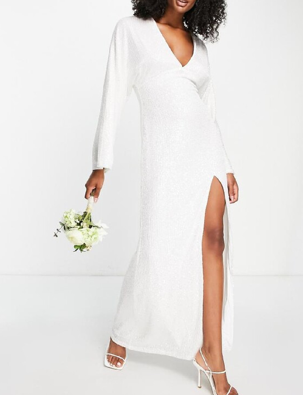 Rochie lunga Pretty Lavish, alb
