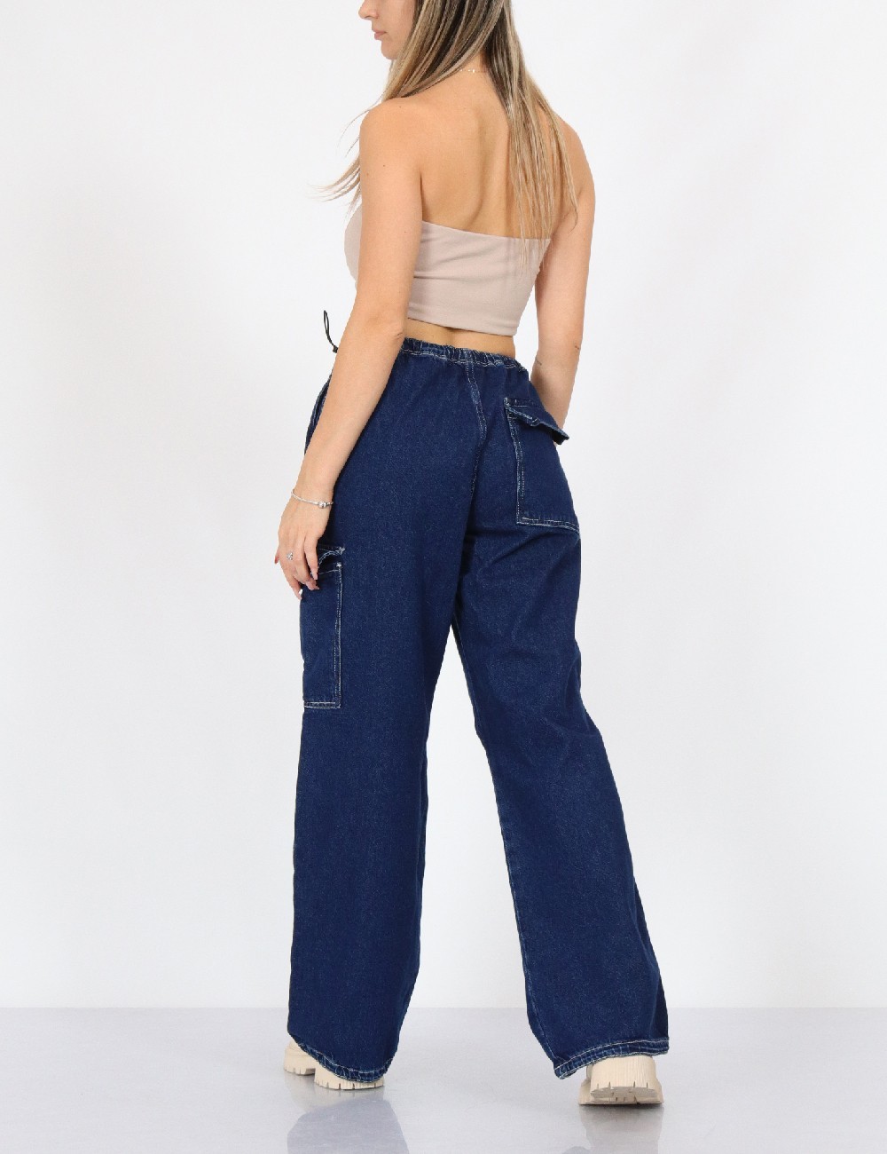 Blugi Pull&Bear, albastru - 1 | YEO