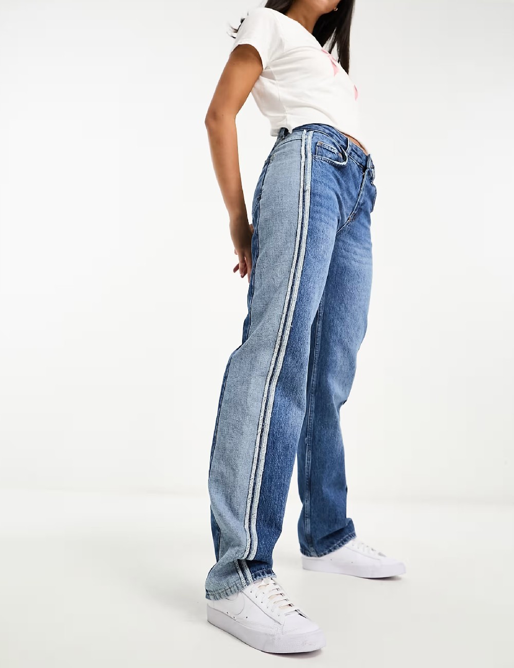 Blugi Pull&Bear, albastru - 1 | YEO