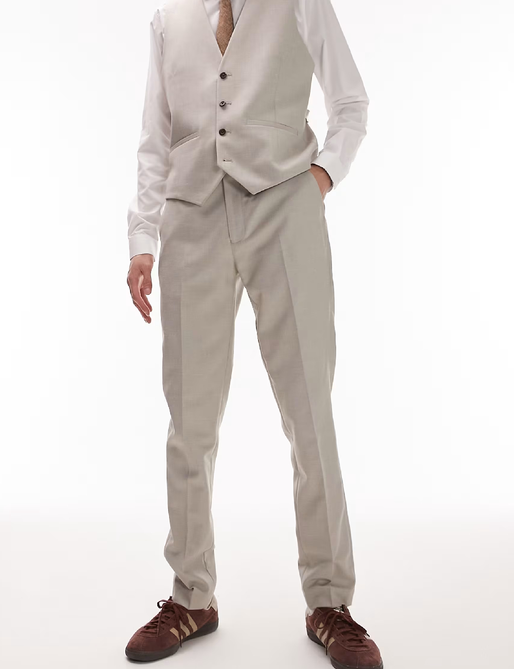 Pantaloni Topman, gri