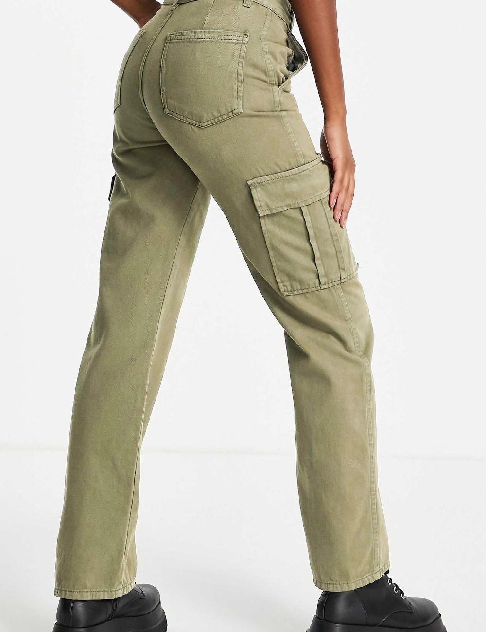 Pantaloni Stradivarius, kaki - 1 | YEO