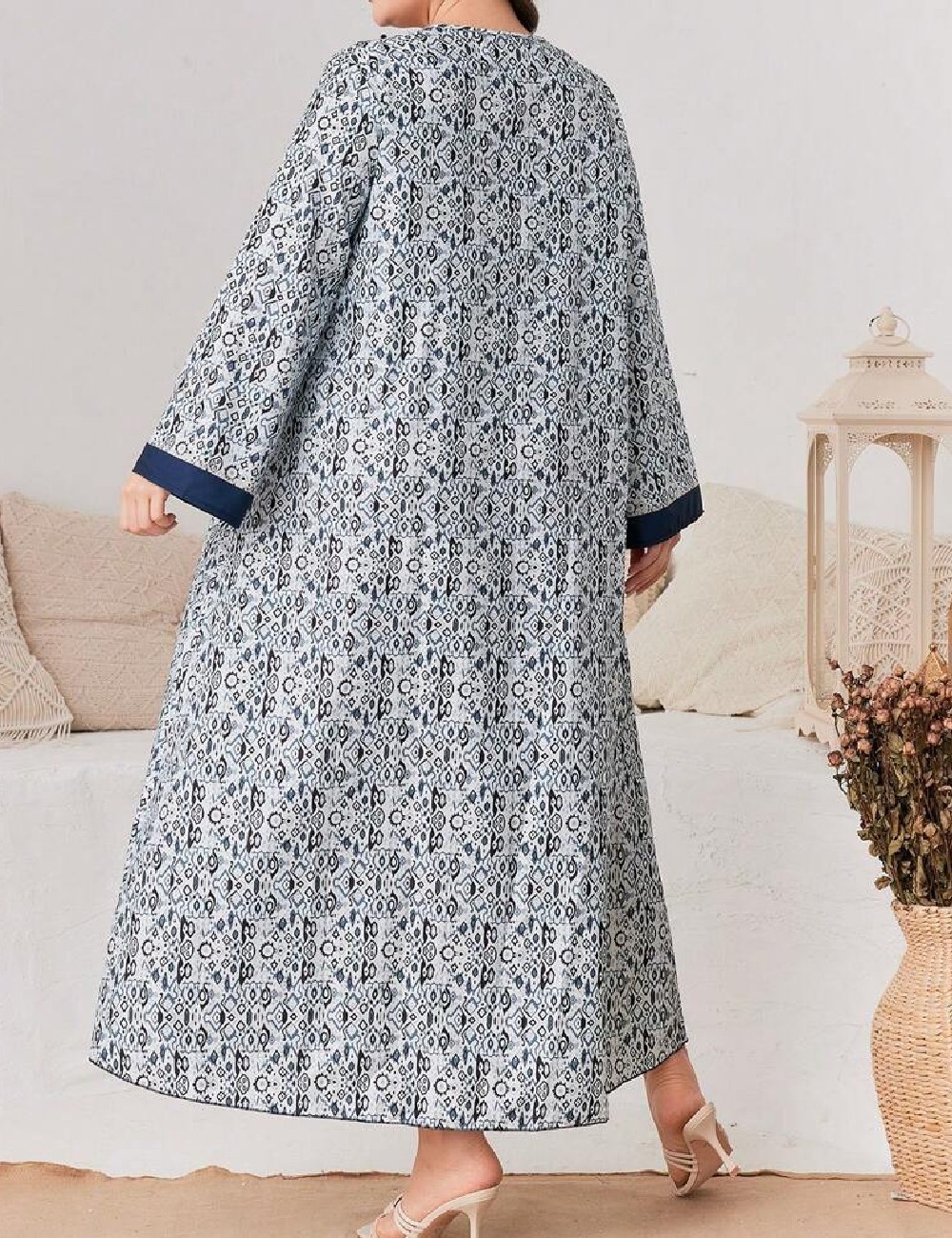 Rochie lunga SHEIN CURVE, albastru - 1 | YEO