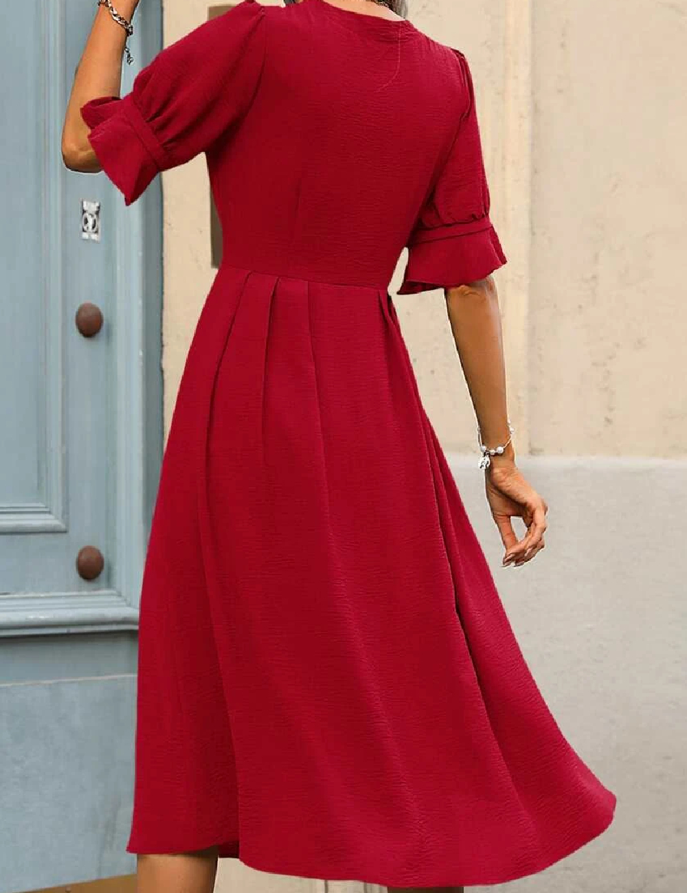 Rochie medie SHEIN, rosu - 1 | YEO