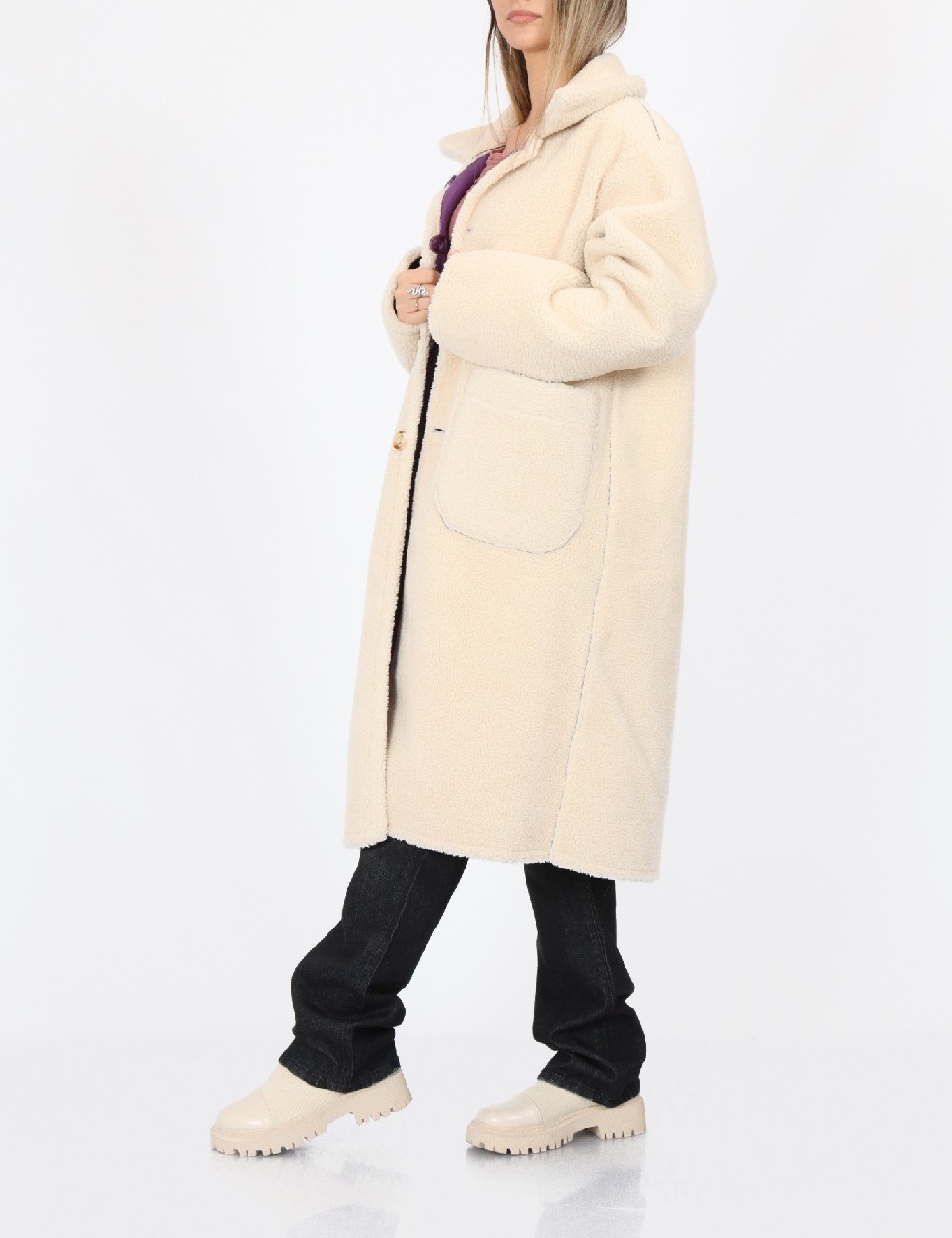 Palton reversibil No-l-ita, mov - 1 | YEO