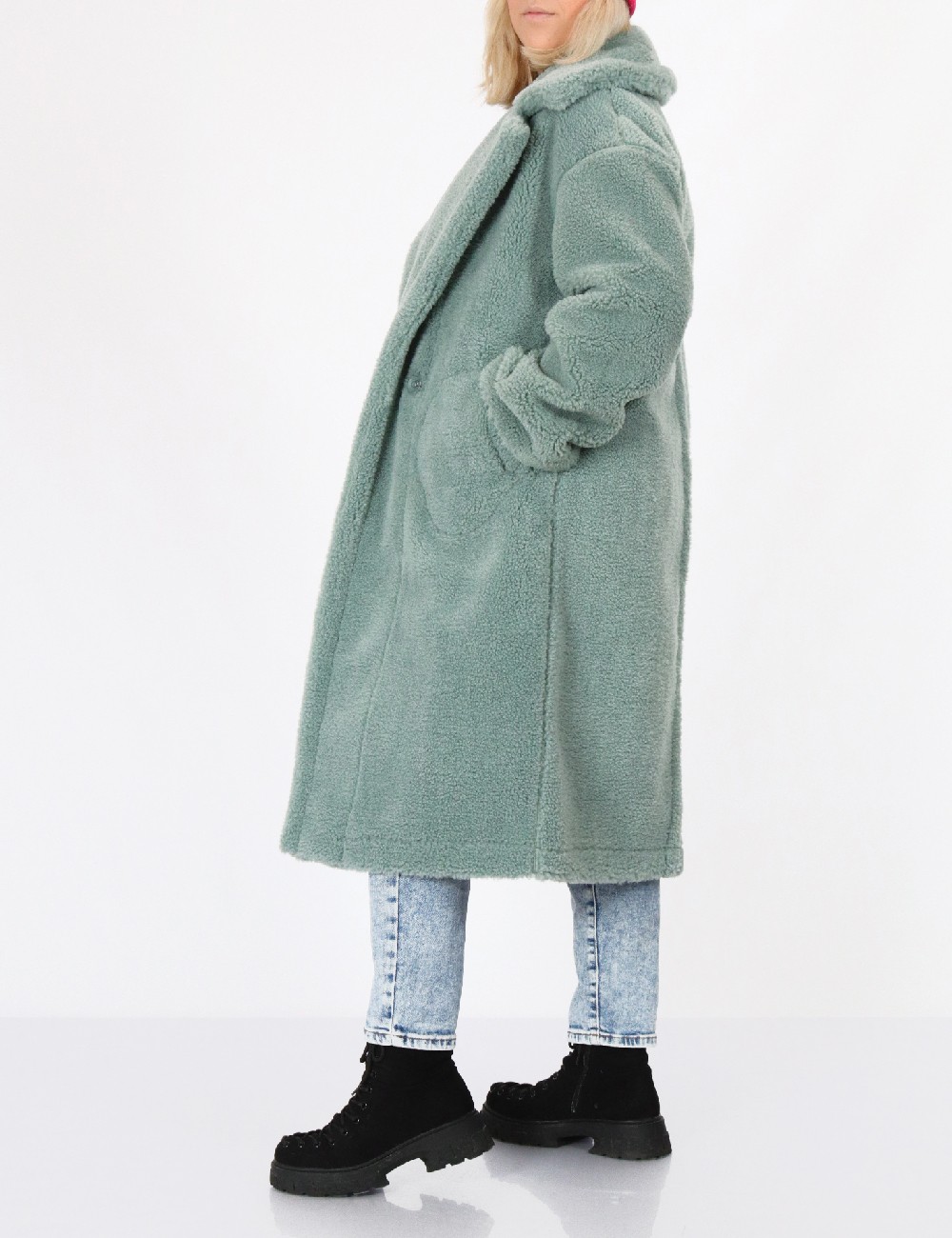 Palton reversibil No-l-ita, verde - 1 | YEO