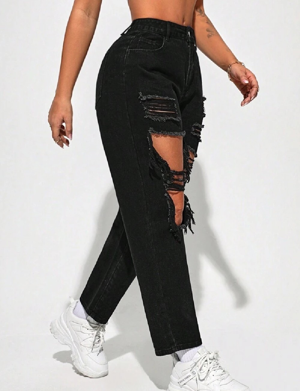 Blugi SHEIN, negru - 1 | YEO