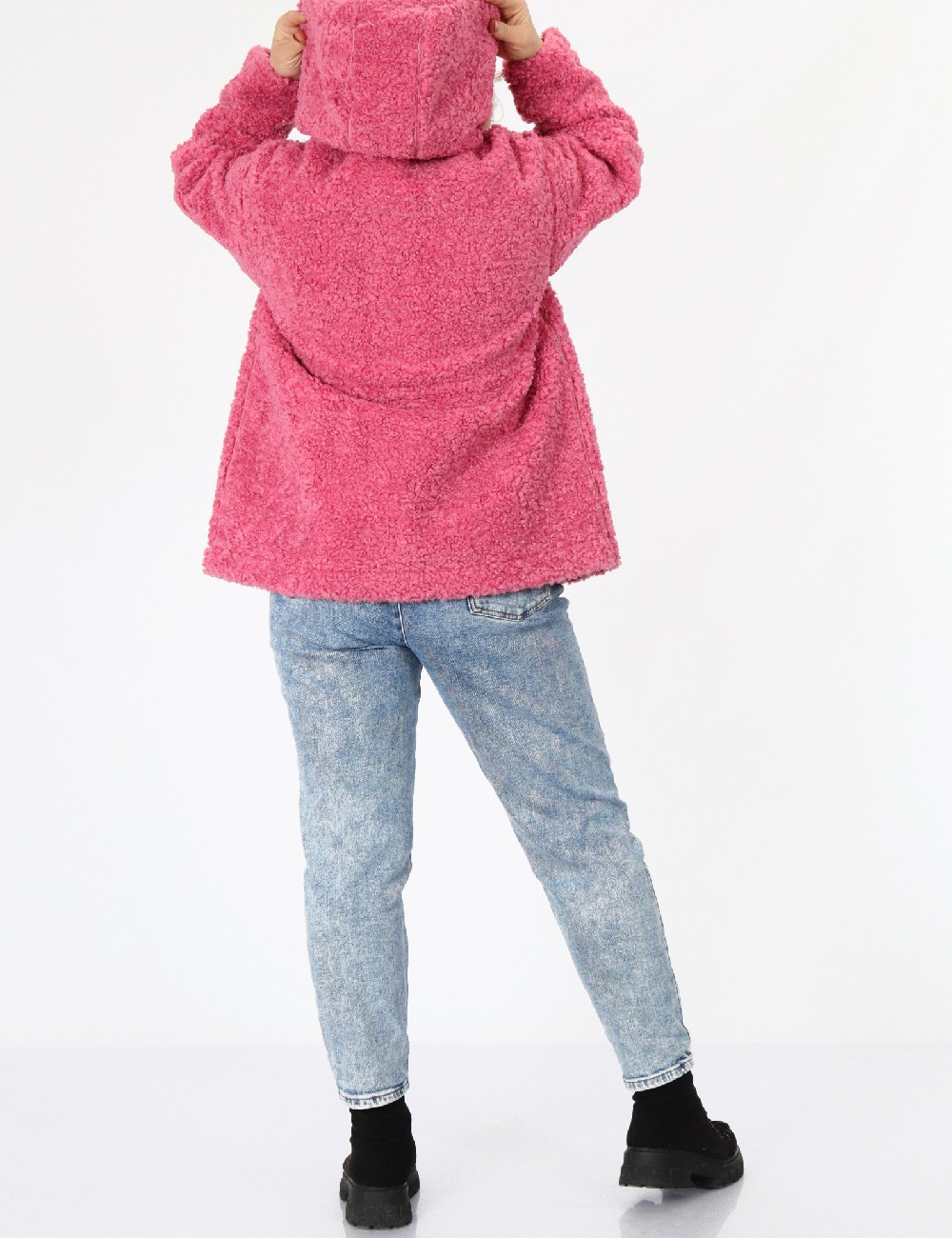 Palton reversibil No-l-ita, roz - 1 | YEO