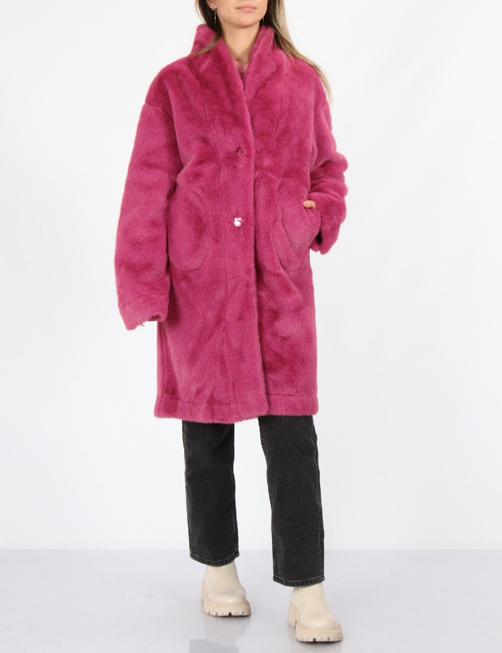 Palton reversibil No-l-ita, roz - 1 | YEO