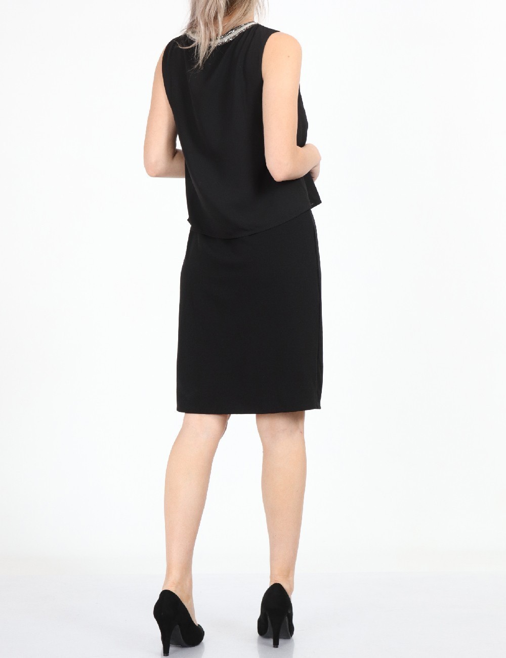 Rochie medie Vila, negru - 1 | YEO