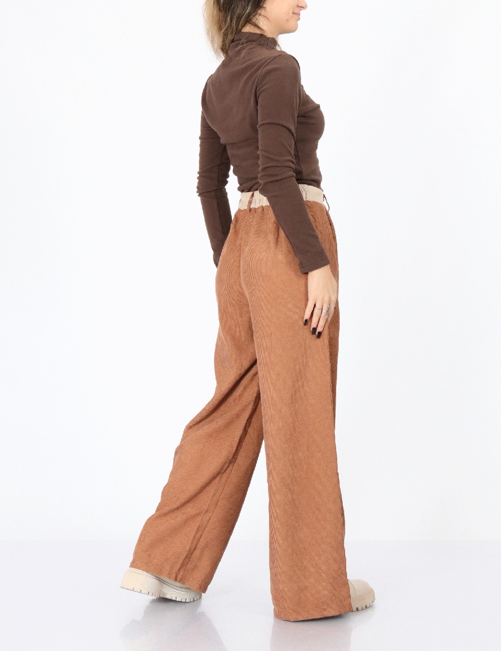 Pantaloni SHEIN, maro - 1 | YEO