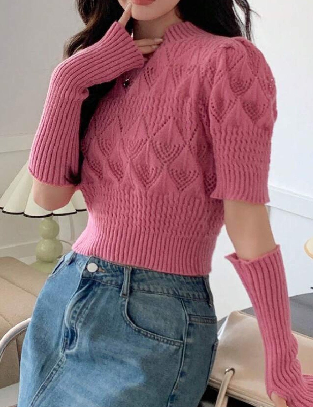 Pulover SHEIN, roz - 1 | YEO
