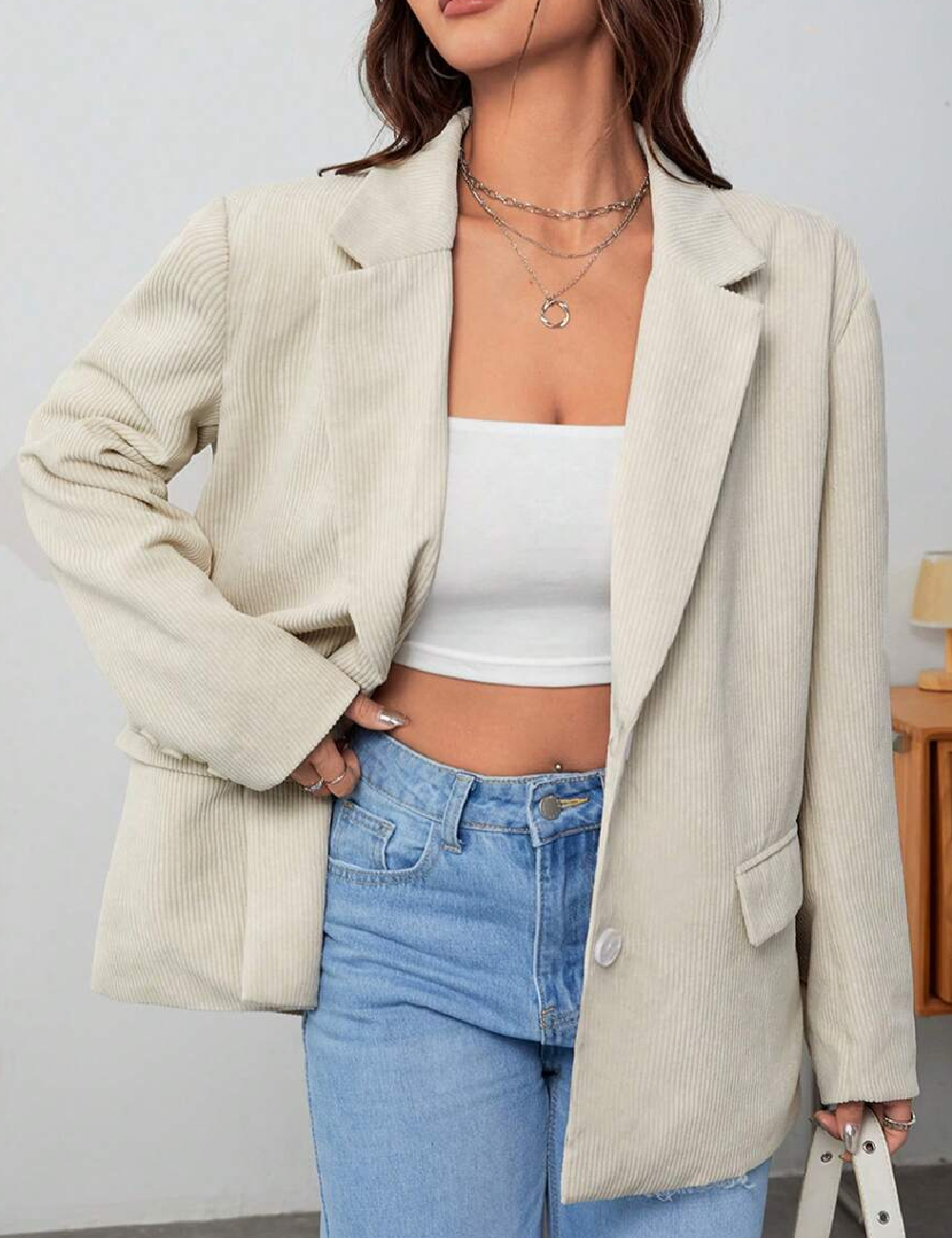 Sacou SHEIN, bej - 1 | YEO