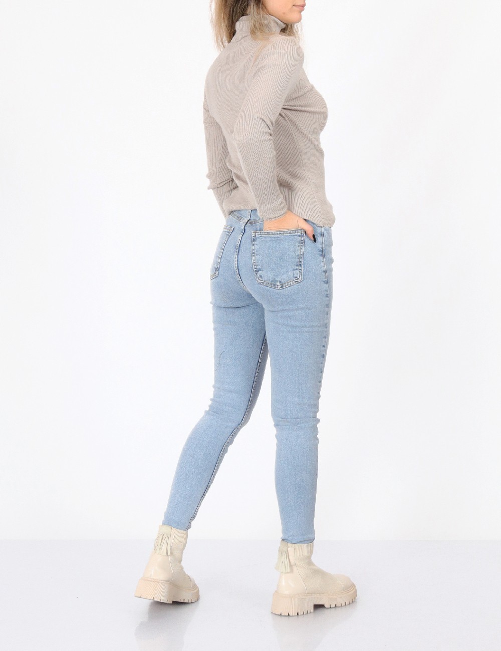 Blugi SHEIN, albastru - 1 | YEO