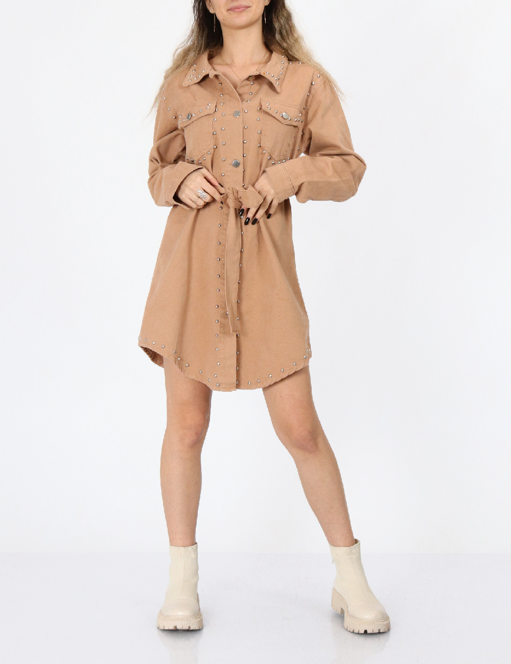 Rochie scurta SAGI, maro
