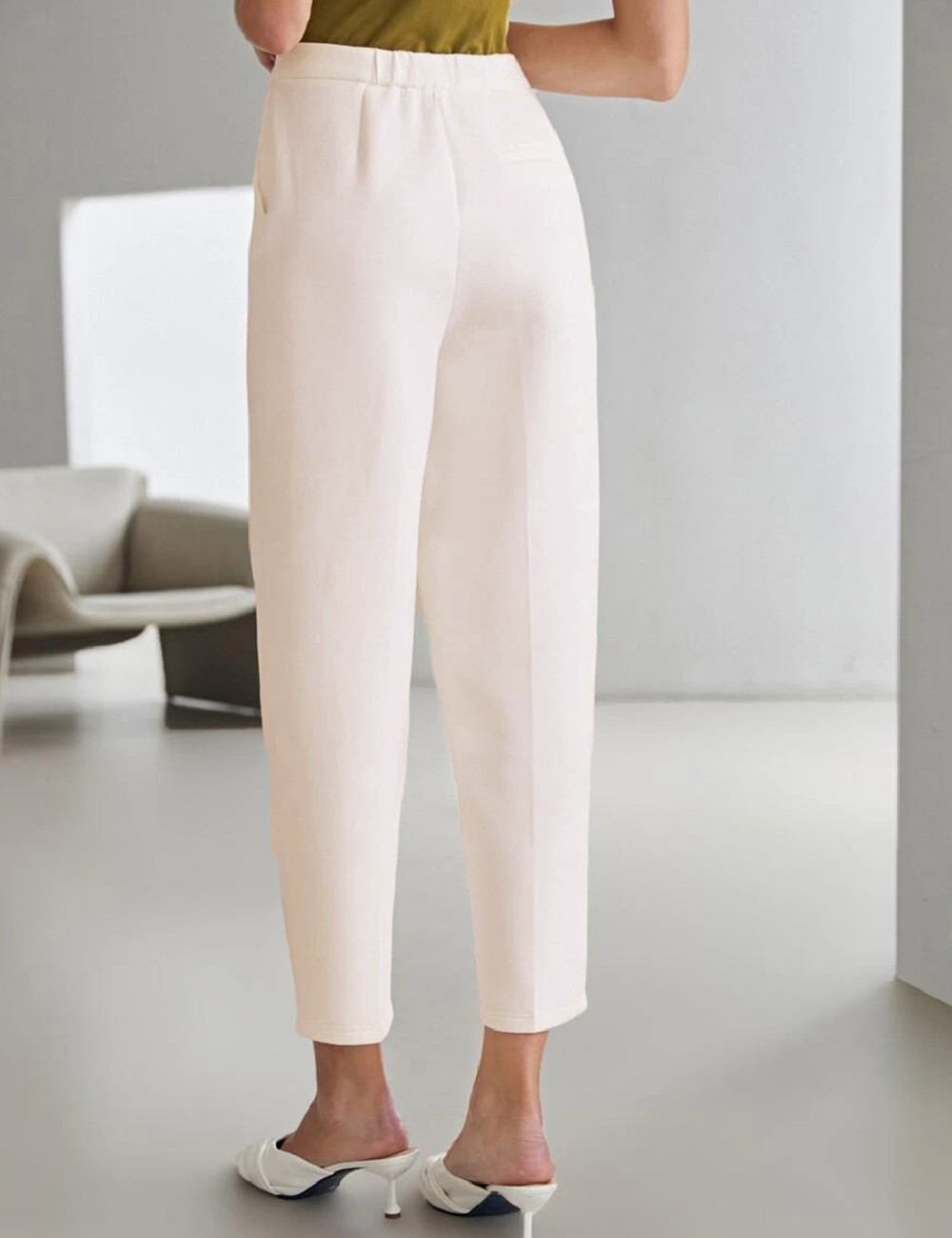 Pantaloni MOTF, ecru - 1 | YEO