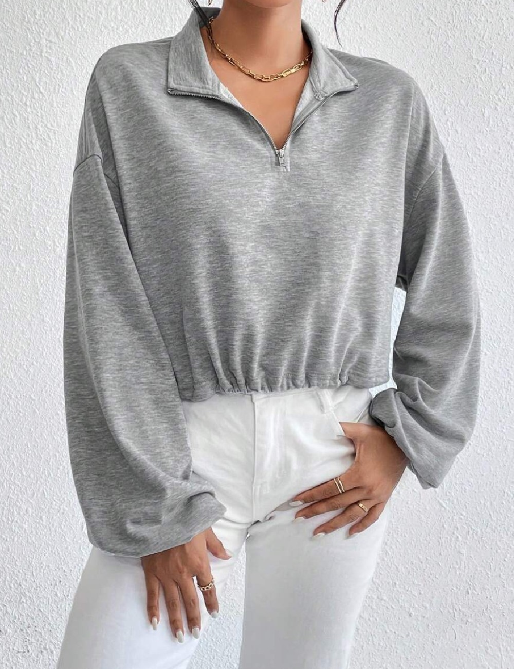 Bluza SHEIN, gri - 1 | YEO