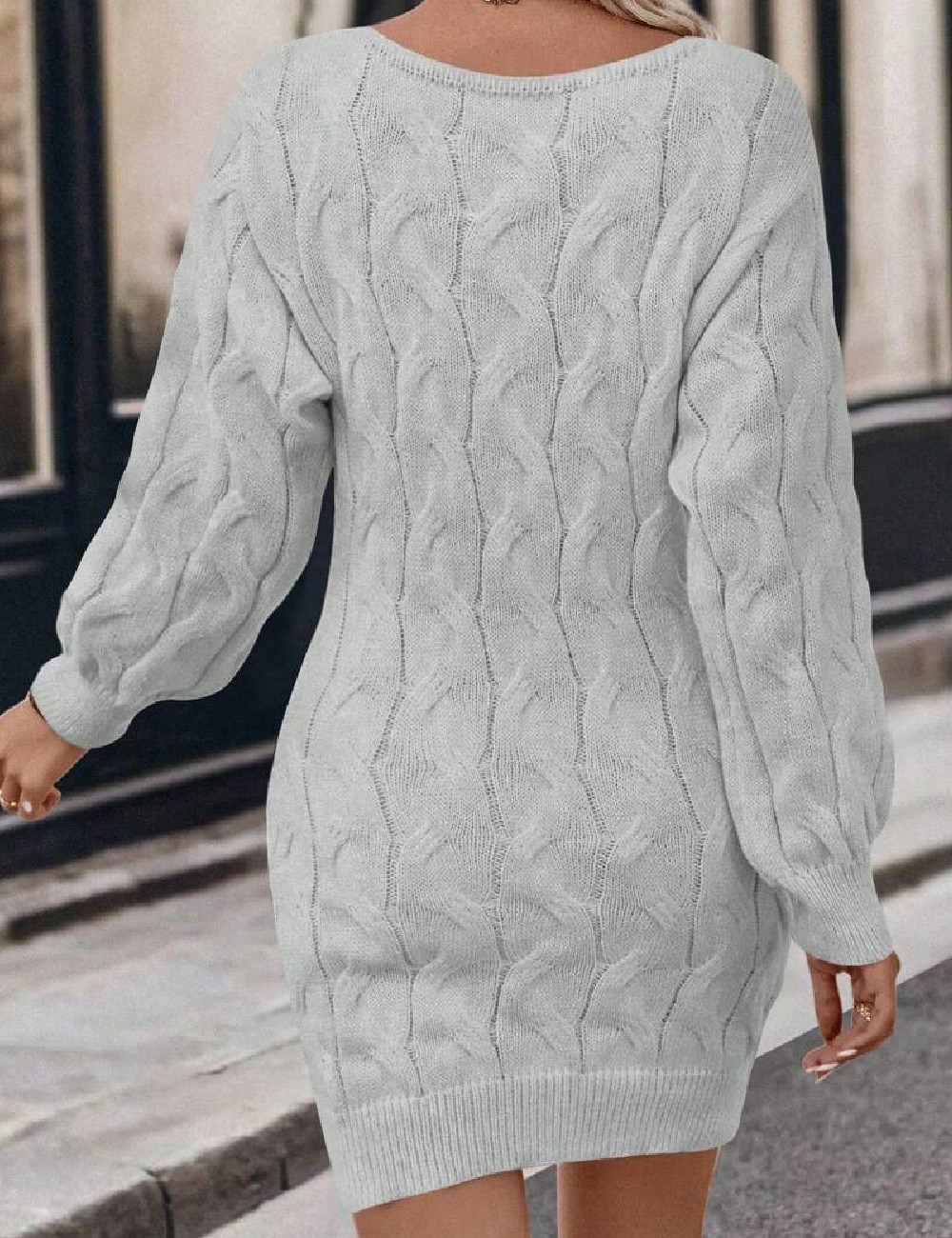 Rochie scurta SHEIN, gri - 1 | YEO