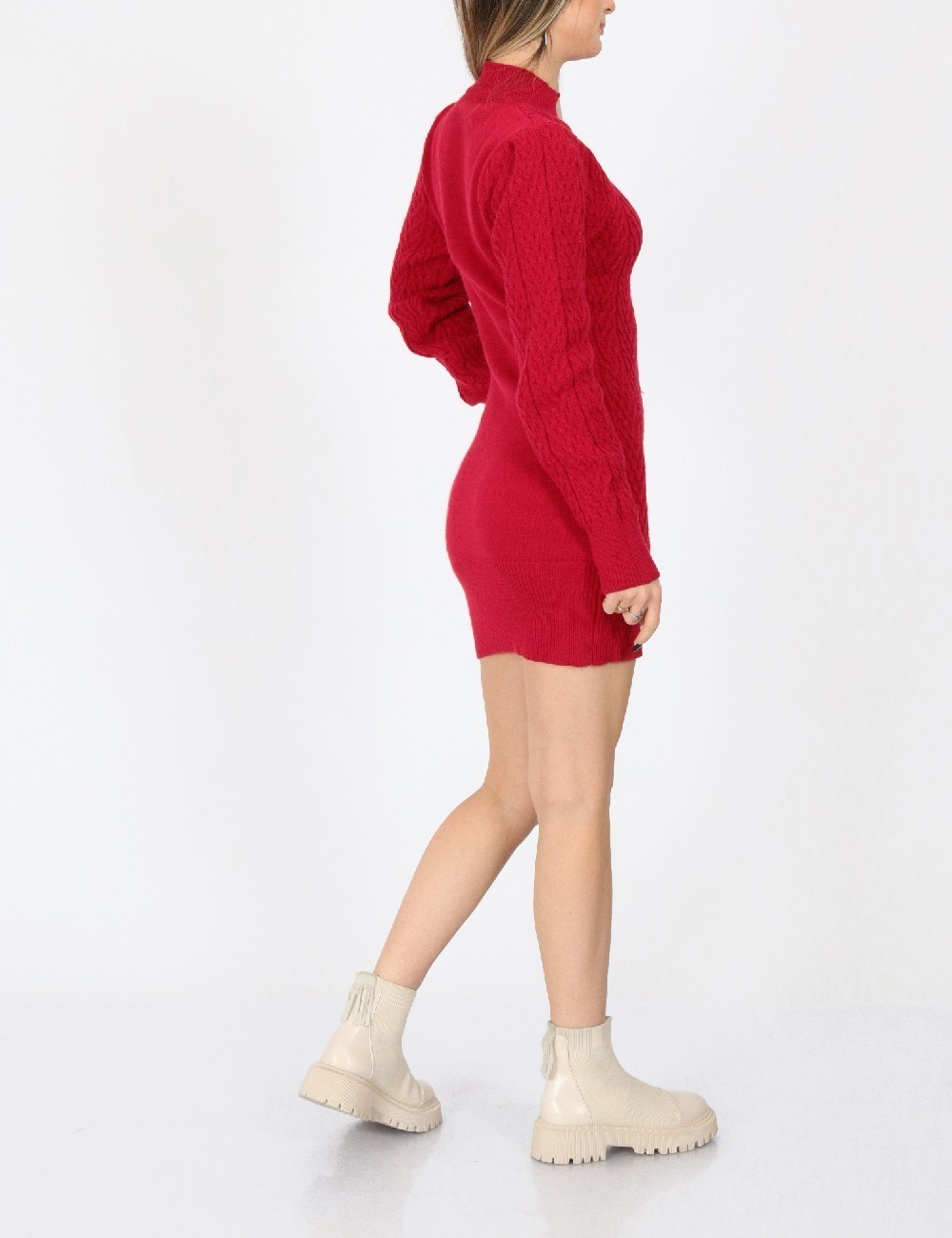 Rochie scurta SHEIN, rosu - 1 | YEO